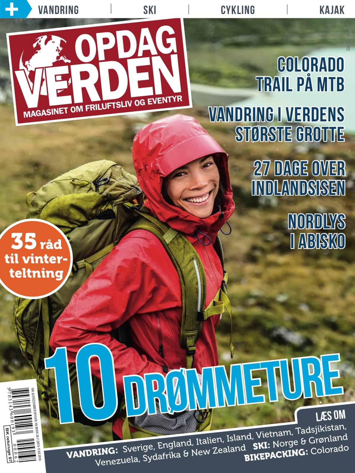 Coverbillede - Opdag Verden nr. 62 - December 2015